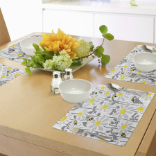 Daisy Leaf Spring Time Place Mats