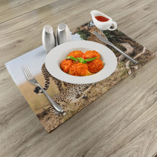 Safari Animal Cheetahs Place Mats