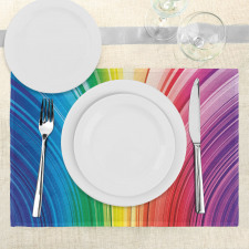 Psychedelic Stripes Place Mats