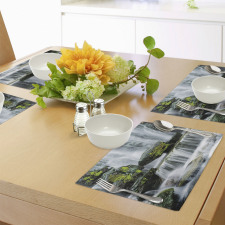 Waterfall with Rocks Place Mats