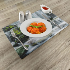 Waterfall with Rocks Place Mats