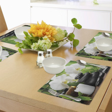 Orchids Stones Nature Place Mats