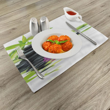 Purple Orchid Bamboos Place Mats