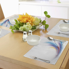 Rainbow Inspired Waves Place Mats