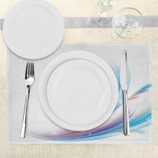 Rainbow Inspired Waves Place Mats