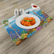 Whale in Ocean Planet Place Mats