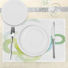 Modern Ombre Circle Place Mats