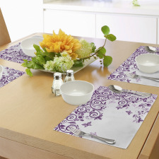 Lilium Floral Branch Place Mats