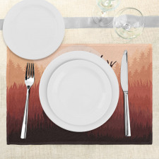 Forest Antlers Wild Deer Place Mats