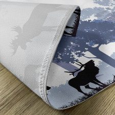 Grey Wild Forest Animals Place Mats