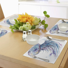 Aqua Colors Creative Place Mats