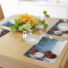 Vintage New Year Balls Place Mats