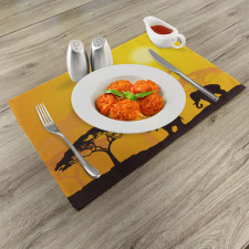 Abstract Wildlife Place Mats