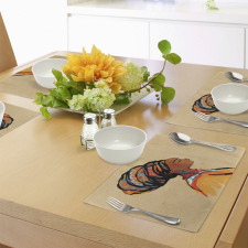 Exotic Feather Place Mats