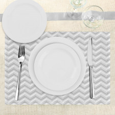 Zig Zag Chevron Motif Place Mats