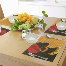 Girl Silhouette in Grace Place Mats