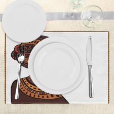 Exotic Totem Mask Place Mats