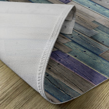 Blue Grey Planks Grunge Place Mats