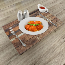 Brown Rustic Floor Look Place Mats