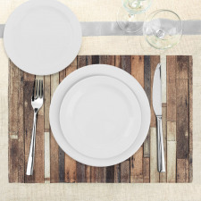 Old Floor Rustic Style Place Mats