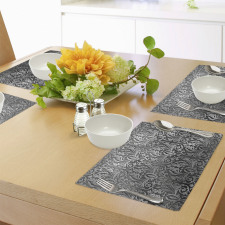 Classic Floral Ornament Place Mats