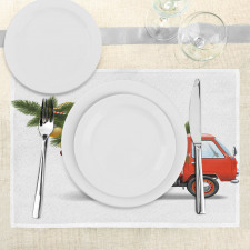 Xmas Truck and Tree Place Mats