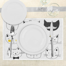 Cats with Fish Place Mats