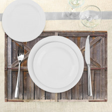 Old Wooden Warehouse Place Mats