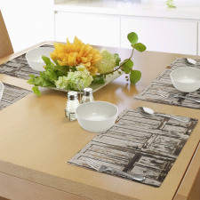 Vertical Rustic Planks Place Mats