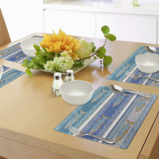 Marine Style Pattern Place Mats