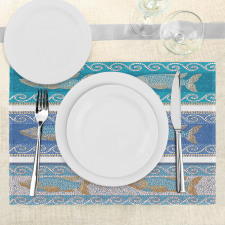 Marine Style Pattern Place Mats