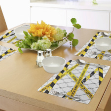 Crime Scene Bands Place Mats