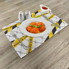 Crime Scene Bands Place Mats