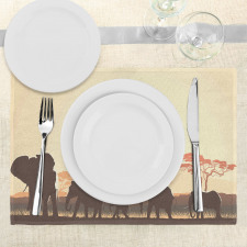 Safari Animal Elephant Place Mats