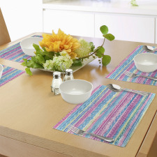 Watercolor Aztec Stripes Place Mats