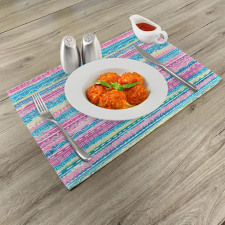 Watercolor Aztec Stripes Place Mats