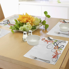 Baby Lizard and Flower Place Mats