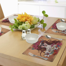 Mexican Skull Place Mats