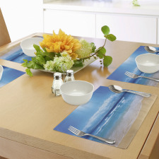 Cloudy Sky in Sea Summer Place Mats