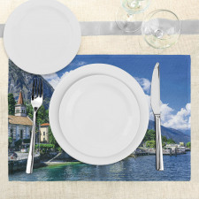 Landscape of Lake Como Place Mats