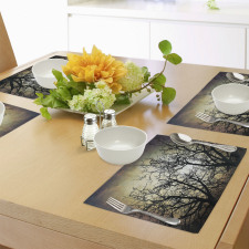 Grunge Branches Twilight Place Mats