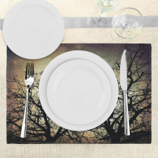 Grunge Branches Twilight Place Mats