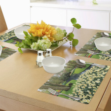 Flower Garden Grass Park Place Mats