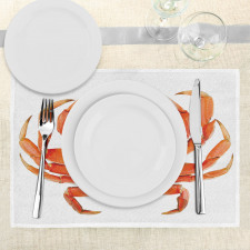 Cooked Dungeness Crab Place Mats