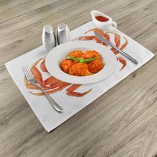 Cooked Dungeness Crab Place Mats