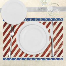 Old Glory Stripes Place Mats