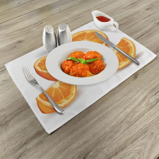 Health Orange Citrus Art Place Mats