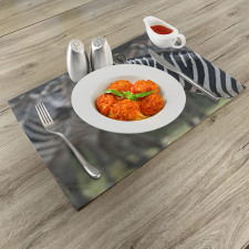 Zebra in Serengati Park Place Mats