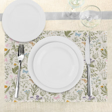 Vintage Garden Plants Place Mats