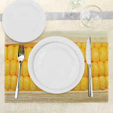 Corn Stem with Raindrops Place Mats